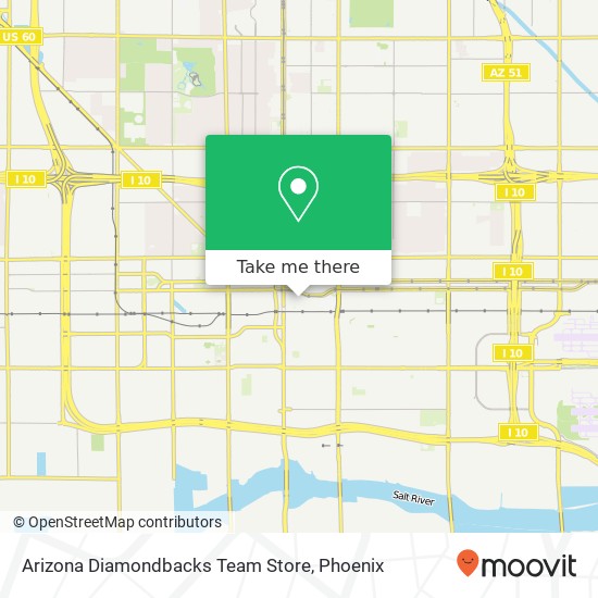 Mapa de Arizona Diamondbacks Team Store