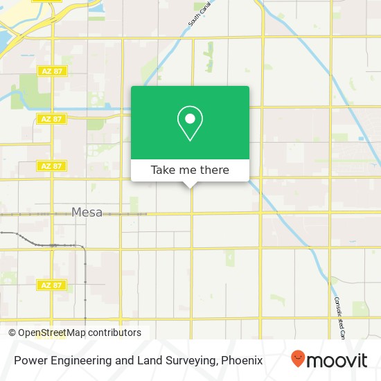 Power Engineering and Land Surveying map