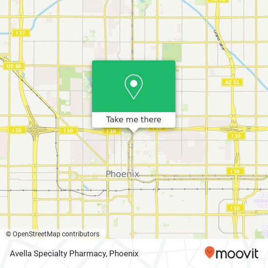 Mapa de Avella Specialty Pharmacy