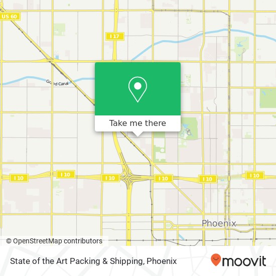 State of the Art Packing & Shipping map