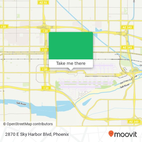 Mapa de 2870 E Sky Harbor Blvd