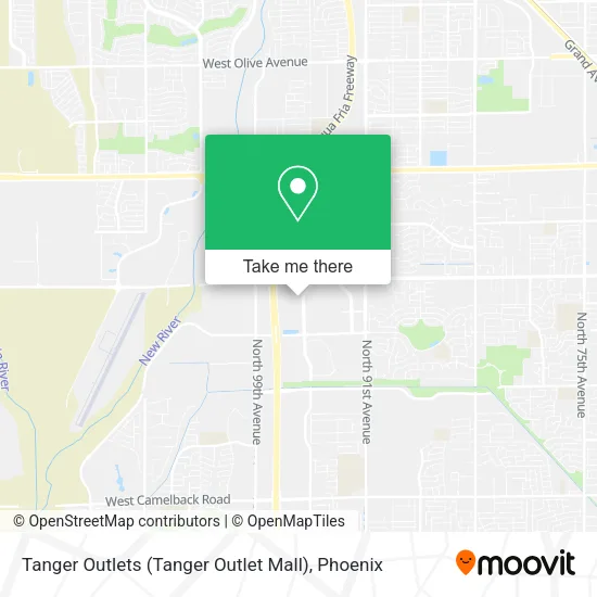 Mapa de Tanger Outlets (Tanger Outlet Mall)