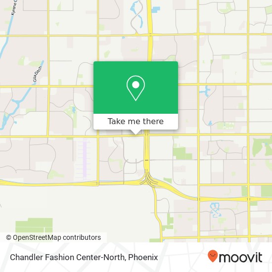 Mapa de Chandler Fashion Center-North