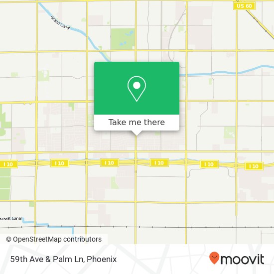 59th Ave & Palm Ln map