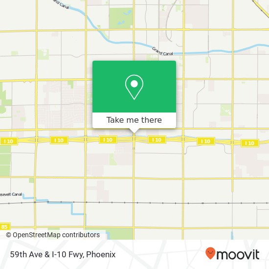 Mapa de 59th Ave & I-10 Fwy