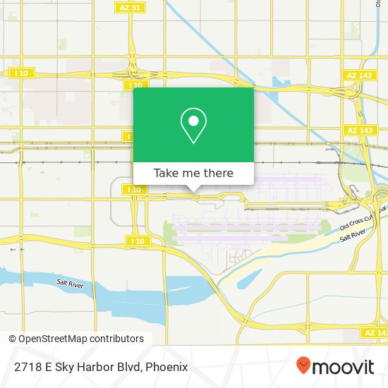 Mapa de 2718 E Sky Harbor Blvd