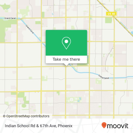Indian School Rd & 67th Ave map