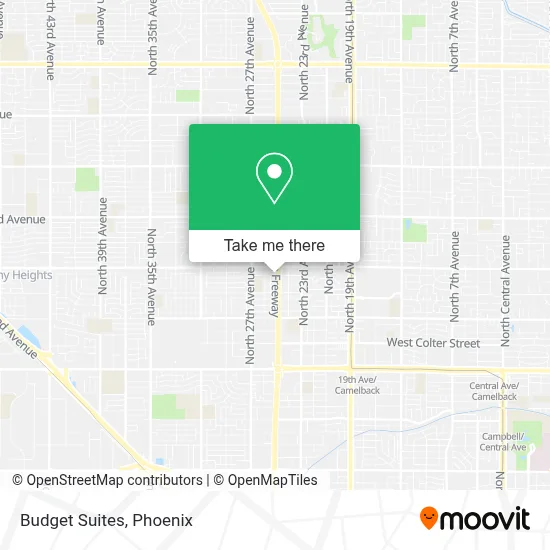 Budget Suites map