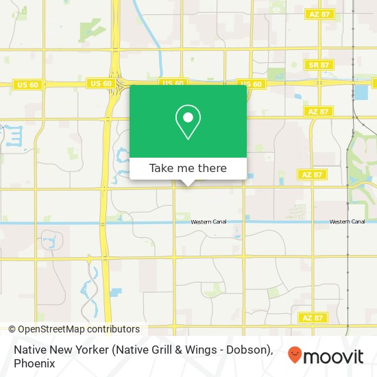 Mapa de Native New Yorker (Native Grill & Wings - Dobson)