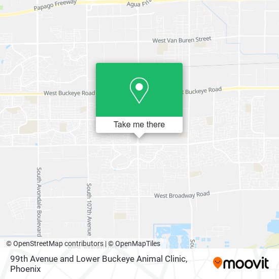 Mapa de 99th Avenue and Lower Buckeye Animal Clinic