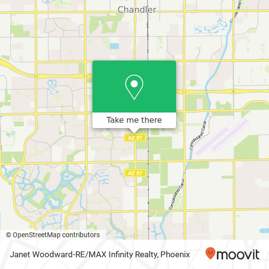 Mapa de Janet Woodward-RE / MAX Infinity Realty