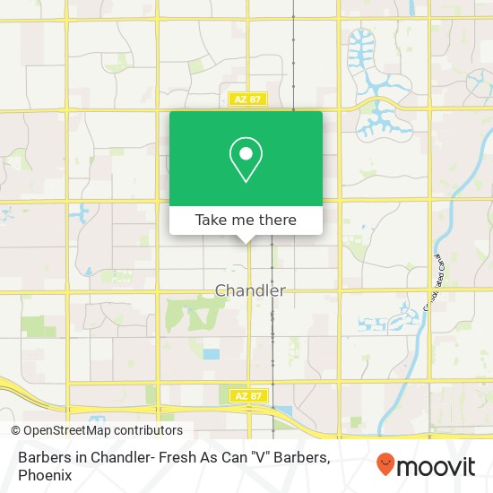 Mapa de Barbers in Chandler- Fresh As Can "V" Barbers