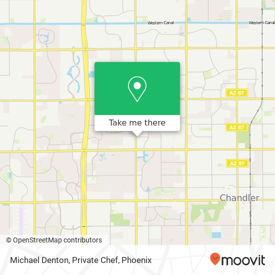 Mapa de Michael Denton, Private Chef