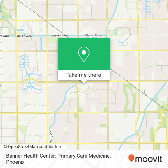 Banner Health Center: Primary Care Medicine map