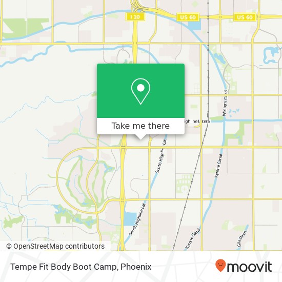 Mapa de Tempe Fit Body Boot Camp