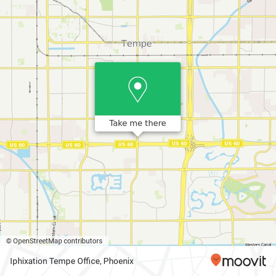 Mapa de Iphixation Tempe Office