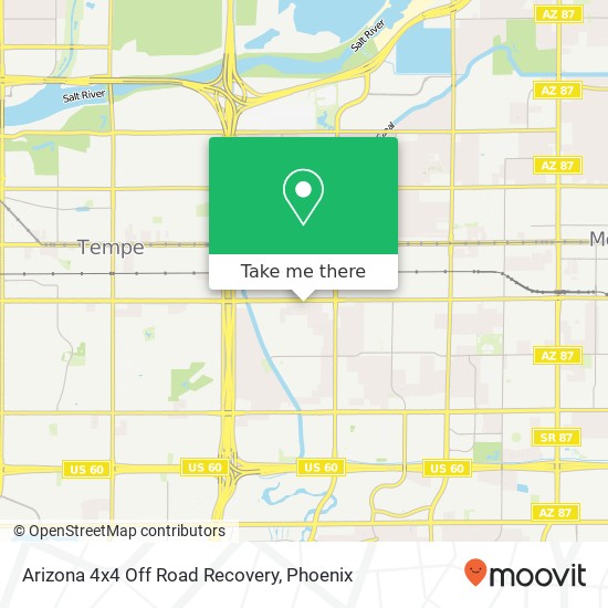 Arizona 4x4 Off Road Recovery map