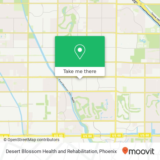 Desert Blossom Health and Rehabilitation map