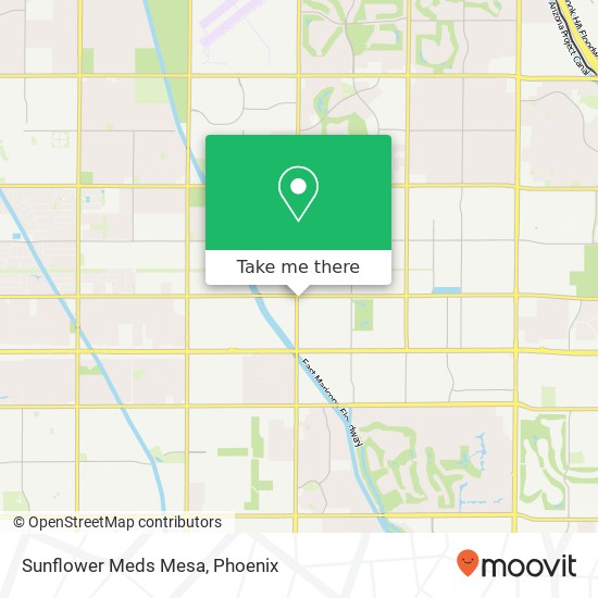 Sunflower Meds Mesa map