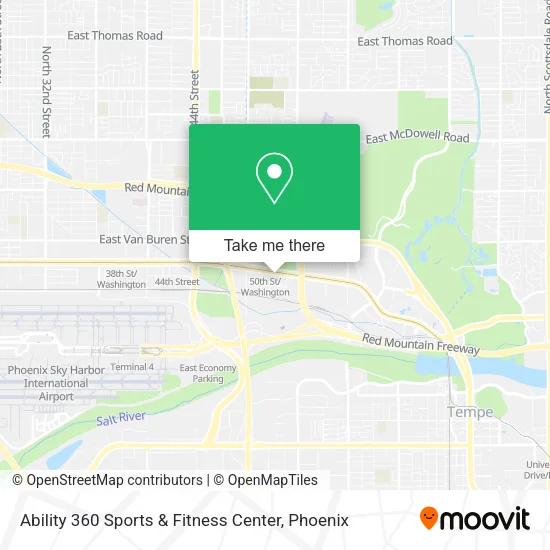 Ability 360 Sports & Fitness Center map