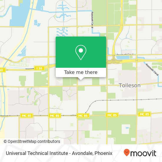 Universal Technical Institute - Avondale map