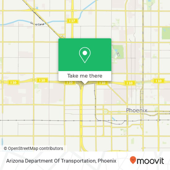 Arizona Department Of Transportation map