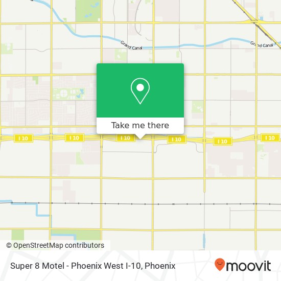 Super 8 Motel - Phoenix West I-10 map