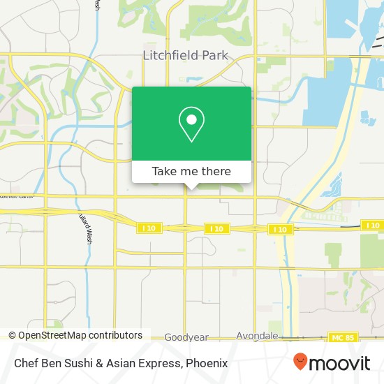 Chef Ben Sushi & Asian Express map