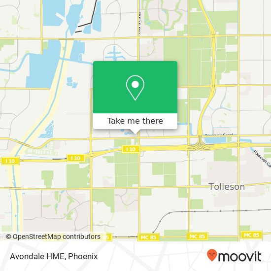 Mapa de Avondale HME