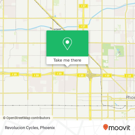 Revolucion Cycles map