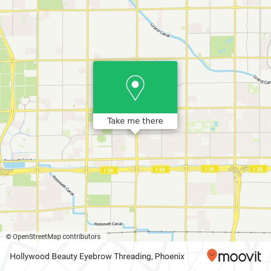 Hollywood Beauty Eyebrow Threading map