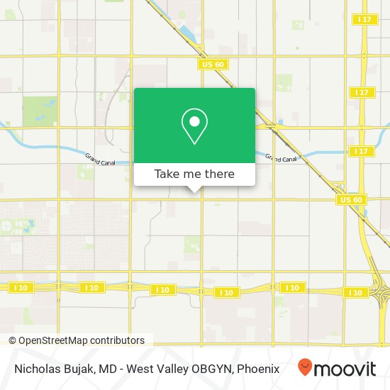 Nicholas Bujak, MD - West Valley OBGYN map