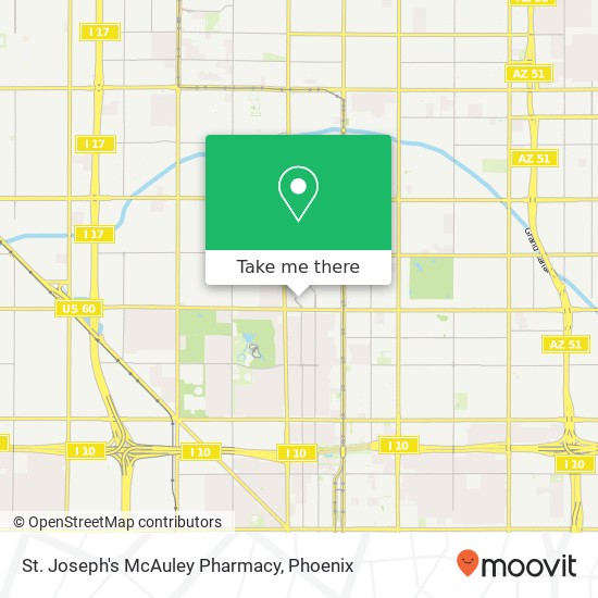 Mapa de St. Joseph's McAuley Pharmacy