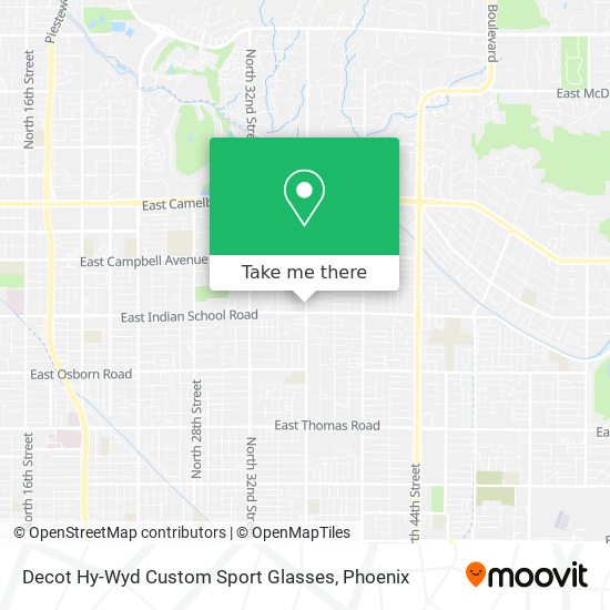 Decot Hy-Wyd Custom Sport Glasses map