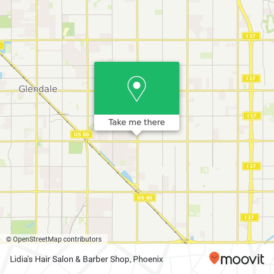 Mapa de Lidia's Hair Salon & Barber Shop