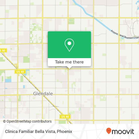 Mapa de Clinica Familiar Bella Vista