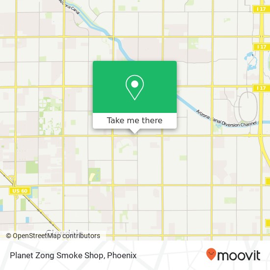 Planet Zong Smoke Shop map