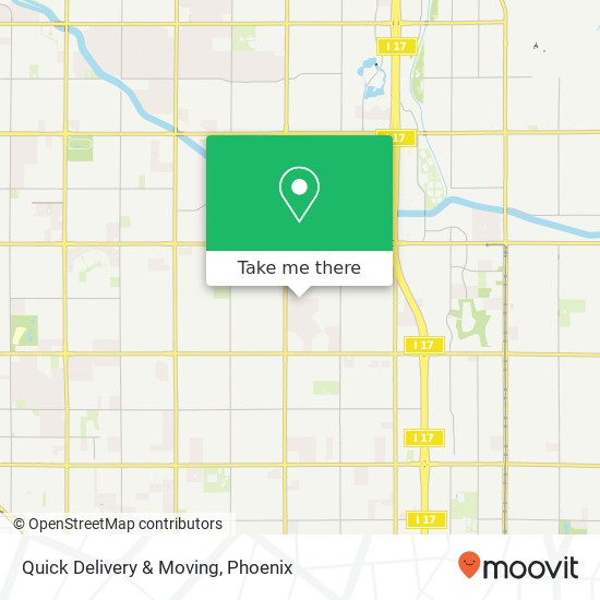 Mapa de Quick Delivery & Moving