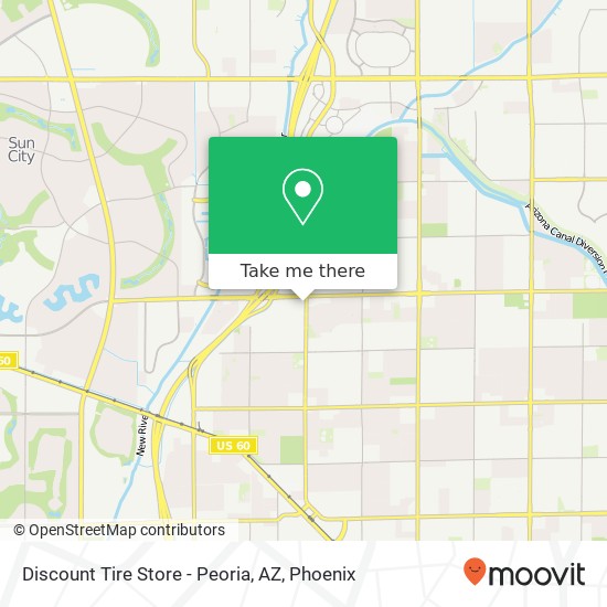 Mapa de Discount Tire Store - Peoria, AZ