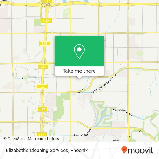 Elizabeth's Cleaning Services map