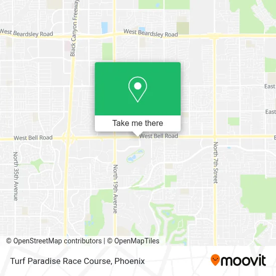 Turf Paradise Race Course map