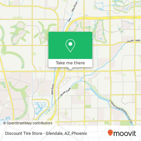 Discount Tire Store - Glendale, AZ map