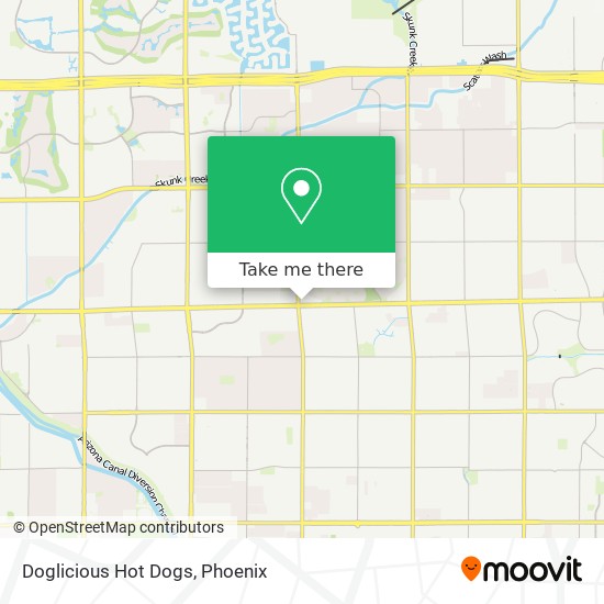 Doglicious Hot Dogs map