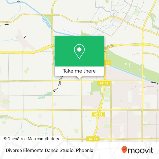 Diverse Elements Dance Studio map