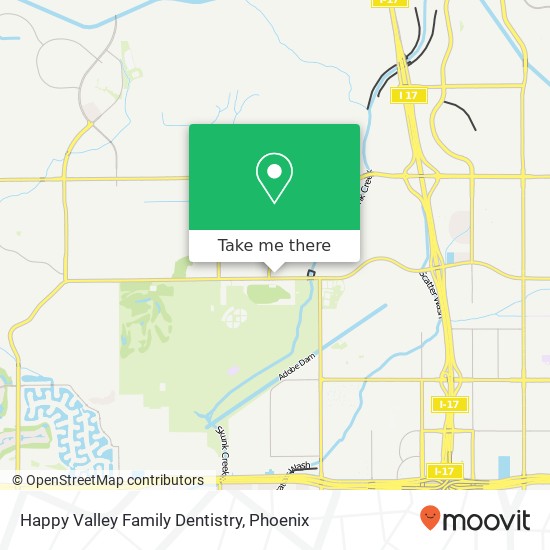 Happy Valley Family Dentistry map