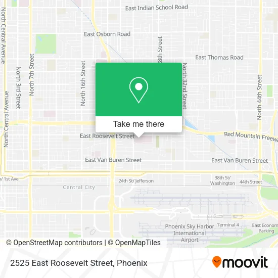 2525 East Roosevelt Street map