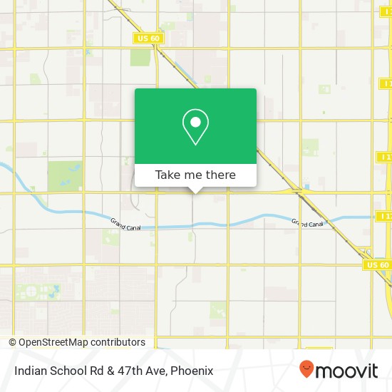 Indian School Rd & 47th Ave map