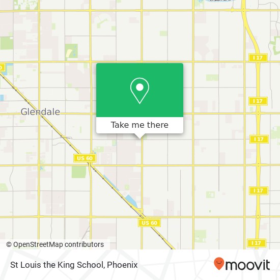 St Louis the King School map