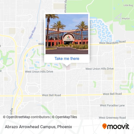Abrazo Arrowhead Campus map