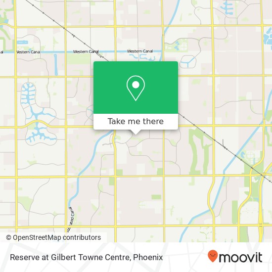 Reserve at Gilbert Towne Centre map